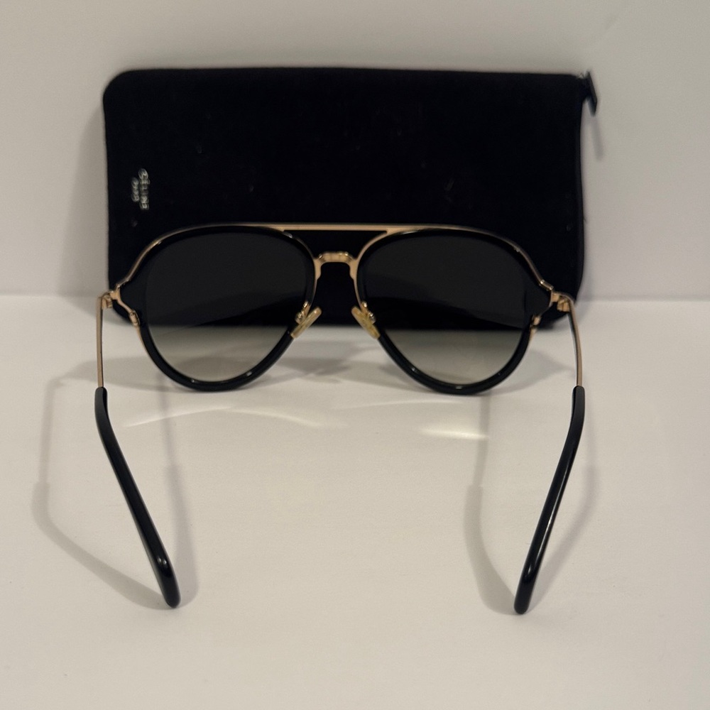 Celine Black and Gold Aviator Sunglasses—CL41374/S - Picture 4 of 6